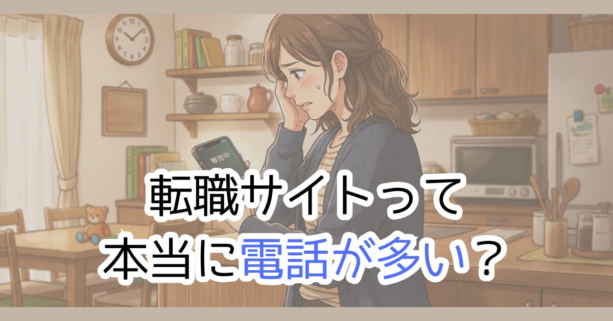 転職サイトって本当に電話が多い？
